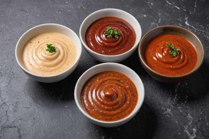 Деликатесы, соусы и салаты